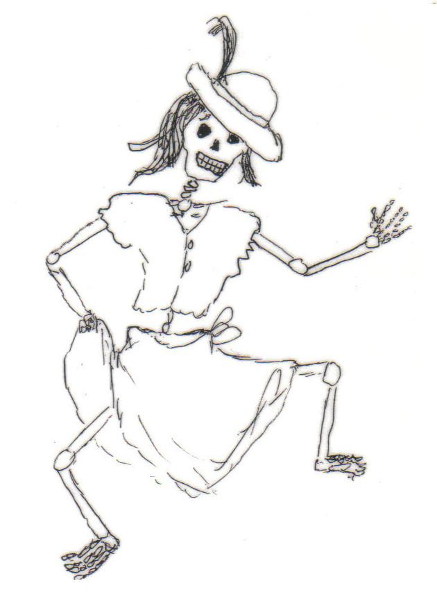 Calavera catrina - Dibujos para colorear - aColorear