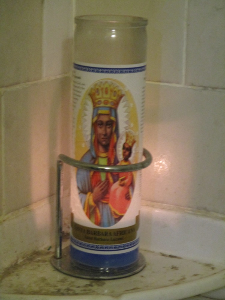 Black Madonna Candle