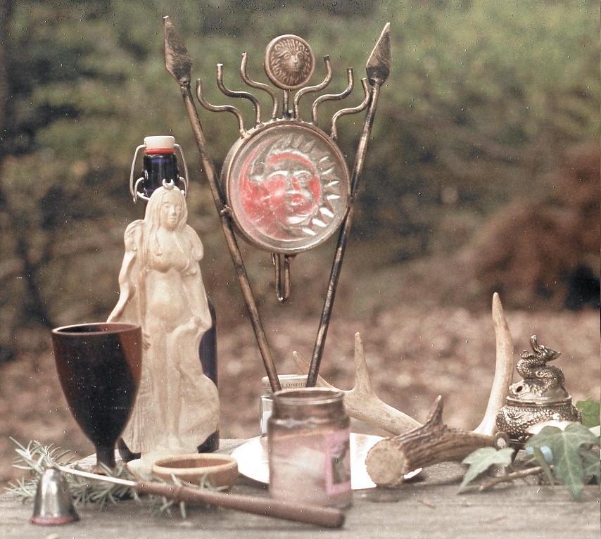 Aradia and Cernnunos Altar